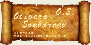 Olivera Somborčev vizit kartica